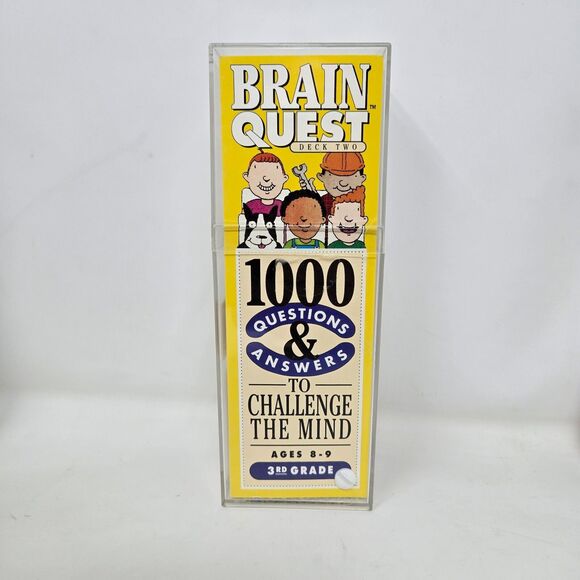 Brain Quest Quiz Flash Cards Lot of 3 2nd Grade 3rd Grade Ages 7 to 9 Unused - Picture 8 of 16